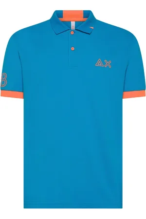 sun68 Polo Shirts, male, , Size: L Logo Polo Shirts and Polos