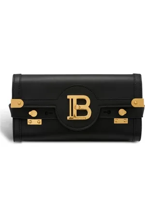 Balmain Cross Body Bags, female, , Size: ONE SIZE B-Buzz Pouch 23 leather clutch