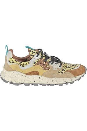 Flower Mountain Sneakers, female, , Size: 11 US Trekking lace-up sneakers in technical fabric and suede