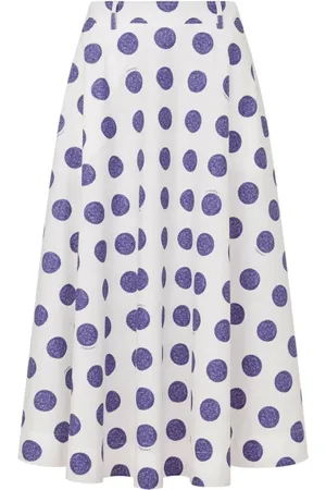 Moschino Midi Skirts, female, , Size: S Polka Dot Print Mid-Length Skirt