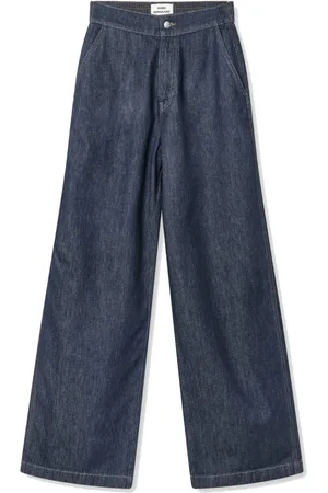 Mads Norgaard Wide Jeans, female, , Size: XL Cosy Denim Sotem Pants Dark Indigo