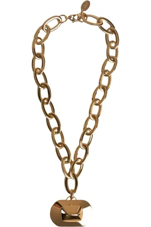 RADÀ Necklaces, female, , Size: ONE SIZE Handmade Beige Choker with Logo Pendant