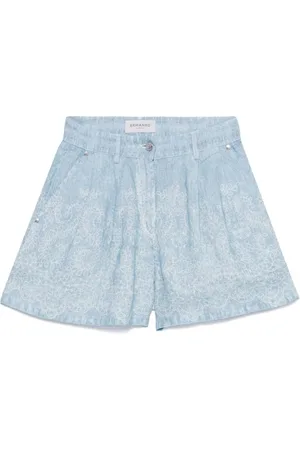 ERMANNO SCERVINO Denim Shorts, female, , Size: M Clear Pleated Shorts