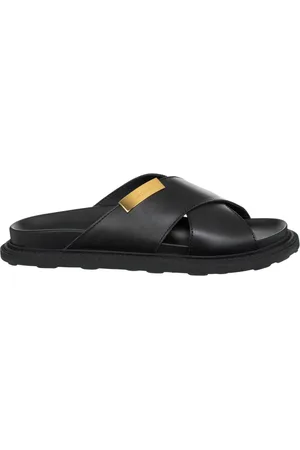 Moschino Sliders, male, , Size: 7 US Solid Color Sandals, No Closure