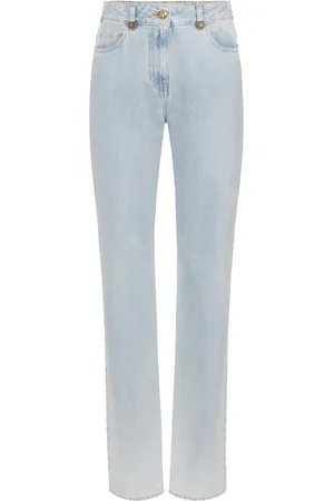 Elisabetta Franchi Slim-fit Jeans, female, , Size: W29 Wide Leg Denim Jeans with Jewel Details