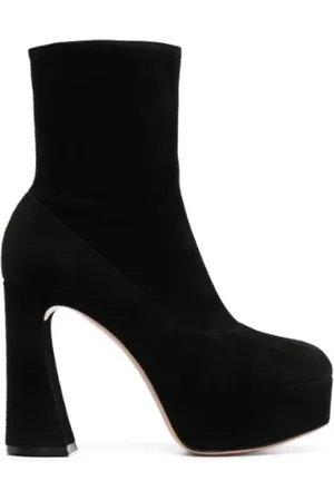 Gianvito Rossi Heeled Boots, female, , Size: 10 1/2 US Platform Boots with High Block Heel