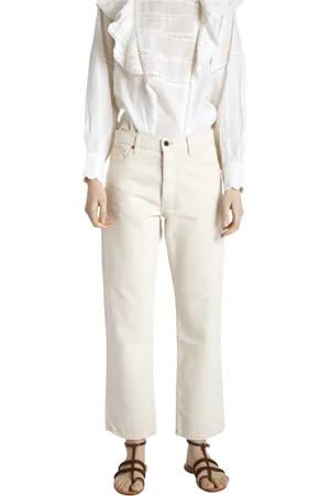 Bellerose Straight Trousers, female, , Size: W31 Trousers Ivory