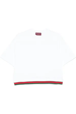Gucci T-Shirts, female, , Size: M T-shirts and Polos with Web-stripe