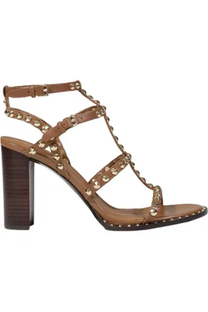 Ash High Heel Sandals, female, , Size: 7 US Leather Block Heel Sandals