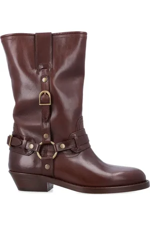 Isabel Marant Cowboy Boots, female, , Size: 8 US Closed Heiko Boots with Unique Strap Details