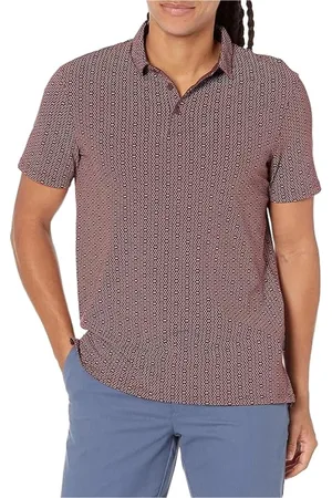 Armani Exchange Polo Shirts, male, , Size: S Geometric Bordeaux Polo Shirt