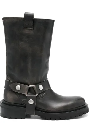 Golden Goose High Boots, female, , Size: 9 US Strap Detailing Rubber Boots