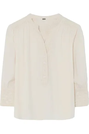 gustav Blouses, female, , Size: L Embroidered Blouse Long Sleeve