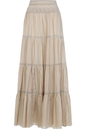ERMANNO SCERVINO Maxi Skirts, female, , Size: 2XS Curds & Whe Long Skirt