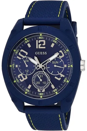 Guess Watches, male, , Size: ONE SIZE Rubber Analog Quartz Watch