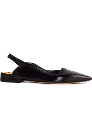 MARA BINI Ballerinas, female, , Size: 10 US Leather Slingback Sandals Pointed Design