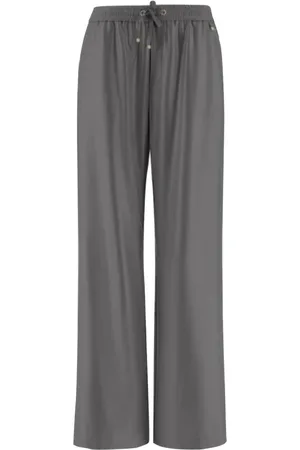 HERNO Wide Trousers, female, , Size: S Drawstring Laminated Trousers