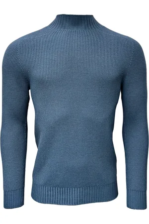Gran Sasso Turtlenecks, male, , Size: 2XL Rainwool Turtleneck Sweater