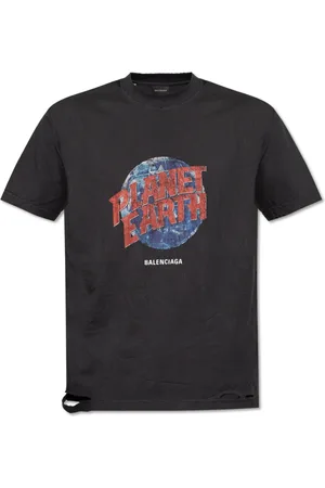 Balenciaga T-Shirts, male, , Size: S Planet Earth T-Shirt