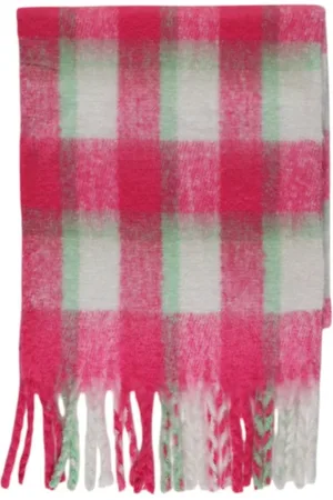 ONLY Winter Scarves, female, , Size: ONE SIZE Fringed Check Scarf
