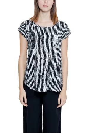 ONLY T-Shirts, female, , Size: S Geometric Tank Top with Wavy Stripes