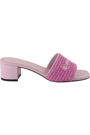 Givenchy Heeled Mules, female, , Size: 8 1/2 US Raffia 4G Mules