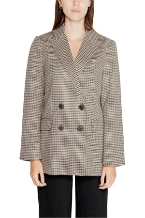 ONLY Blazers, female, , Size: L Checked Blazer with Button Fastening