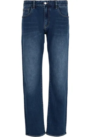 Armani Exchange Straight Jeans, male, , Size: W40 Slim Dark Jeans