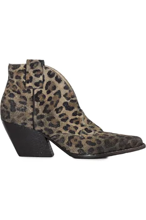 Elena Iachi Cowboy Boots, female, , Size: 10 US Vintage Suede Texan Ankle Boots