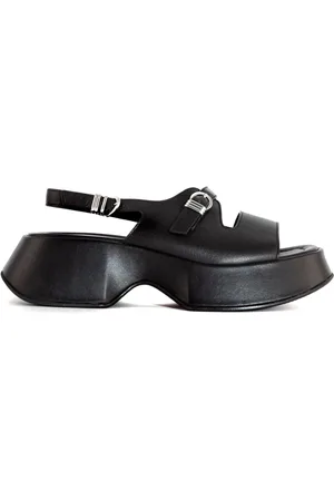 vic matiè Flat Sandals, female, , Size: 9 US Leather Platform Sandals