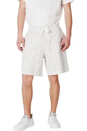 Armani Exchange Casual Shorts, male, , Size: L Lace Fastening Cotton Shorts