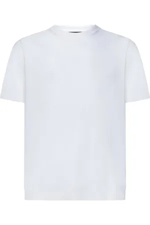 HERNO T-Shirts, male, , Size: 2XL Cotton T-Shirt with Ribbed Trims