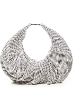BENEDETTA BRUZZICHES Handbags, female, , Size: ONE SIZE Yennefer Mesh Tote Bag with Rhinestones