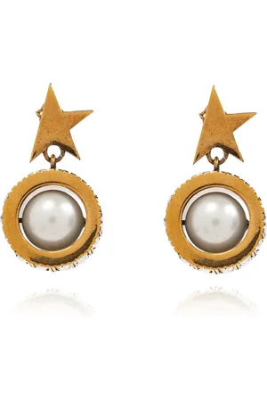 Golden Goose Earrings, female, , Size: ONE SIZE Earrings with gold star and pearl