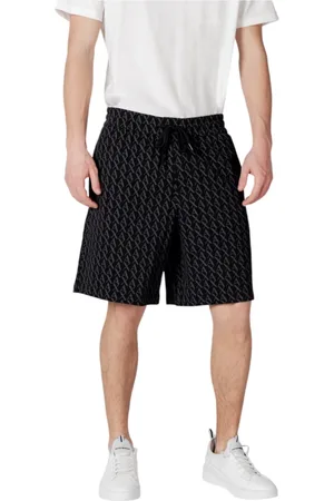 Armani Exchange Casual Shorts, male, , Size: L Print Cotton Lace Shorts