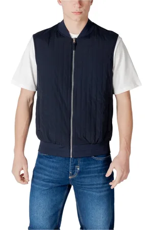 Antony Morato Vests, male, , Size: L Sleeveless Zip Gilet with Pockets