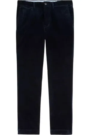 Ralph Lauren Slim-fit Trousers, male, , Size: W32 L32 Navy Corduroy Pants