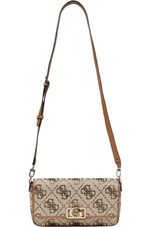 Guess Cross Body Bags, female, , Size: ONE SIZE Chic Printed Shoulder Bag with Clip