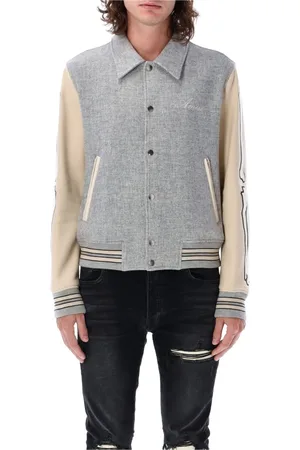 AMIRI Bomber Jackets, male, , Size: XL Bones Wool Blend Jacket