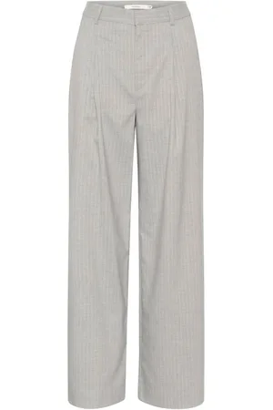 Gestuz Wide Trousers, female, , Size: S Striped Wide Leg Pants