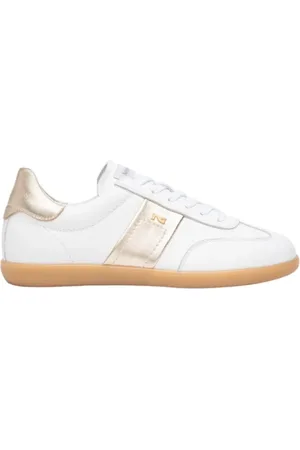 Nero Giardini Sneakers, female, , Size: 6 US Leather Sneakers with Golden Details