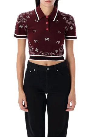 AMIRI Polo Shirts, female, , Size: M Bandana Polo Shirt