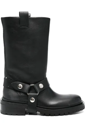 Golden Goose High Boots, female, , Size: 10 US Strap Detailing Rubber Boots