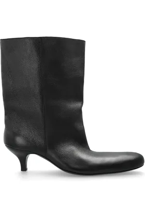 Balenciaga Heeled Boots, male, , Size: 7 US Cagole Leather Boots