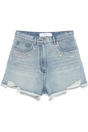IRO Denim Shorts, female, , Size: M Shorts with Stud Embellishment