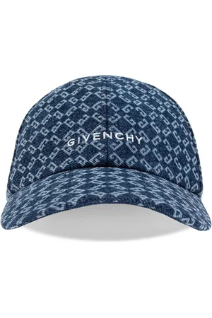 Givenchy Caps, male, , Size: ONE SIZE Embroidered Cap in Monogram 72 Denim