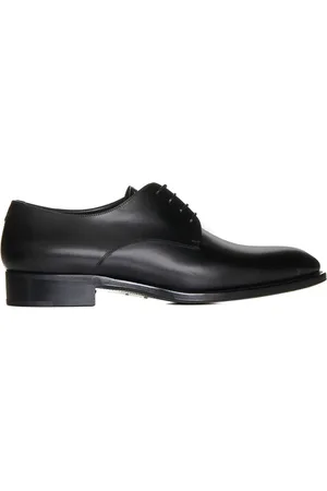 Saint Laurent Business Shoes, male, , Size: 9 1/2 US Adrien Leather Derby Shoes