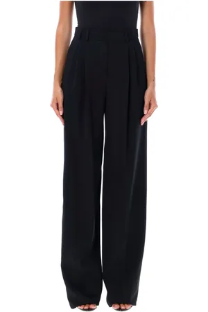 Saint Laurent Wide Trousers, female, , Size: M Wide-Leg Formal Trousers