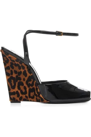 Saint Laurent Wedges, female, , Size: 9 US La Scandale Wedge Sandals