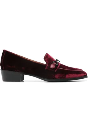 ROBERTO FESTA Loafers, female, , Size: 10 US Velvet Slip-On Flat Shoes